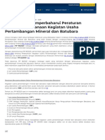 Pemerintah Memperbaharui Peraturan Tentang Pelaksanaan Kegiatan Usaha Pertambangan Mineral Dan Batubara PDF