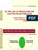 Psiología y Políticas Públicas Junio 2017