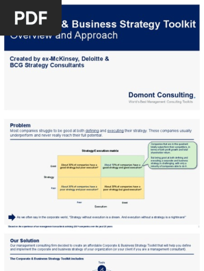 1. Corporate and Business Strategy Toolkit - Overview and Approach