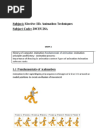 Animation Techniques - Unit I Material (20CEU28A)