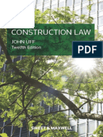 Construction Law by John Uff -12 ed