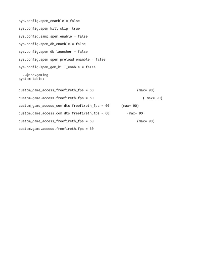 Gaming SetEdit Ace X | PDF