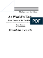 19 Piratas Del Caribe - en El Fin Del Mundo Trombón 3 en Do PDF