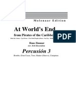 25 Piratas Del Caribe - en El Fin Del Mundo Percusión 3 PDF