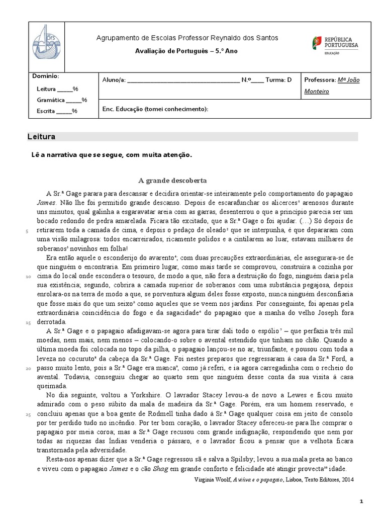 3 Teste Port Leit Gram e Esc PDF