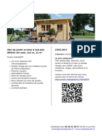 Abri de Jardin en Bois A Toit Plat DREUX 44 MM 4x3 M 12 m2 PDF
