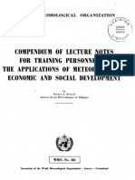 Compedium Lecture Notes For Meteorology - Economic & Social Developmentwmo - 382 PDF