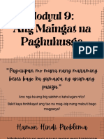 Modyul 9 Ang Maingat Na Paghuhusga (Unity) PDF