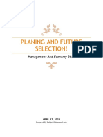 Planing and Future Selection 1 PDF