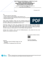 Surat Edaran - Maintenance Layanan PDDikti PDF