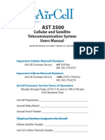 AirCell - AST 3500 Telecommunications User Manual - 810-10640 - Re PDF