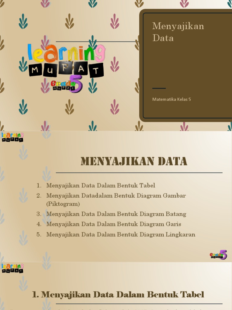 Cara Menyajikan Data dengan Diagram | PDF