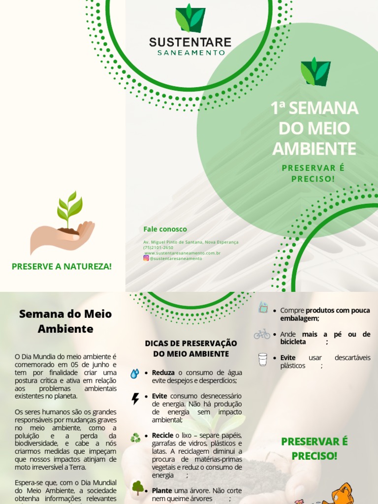 Folder Semana do Meio Ambiente.pdf | PDF
