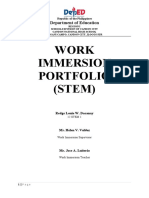 Portfolio Immersion