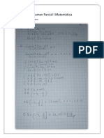 Examen Parcial I Matemática PDF