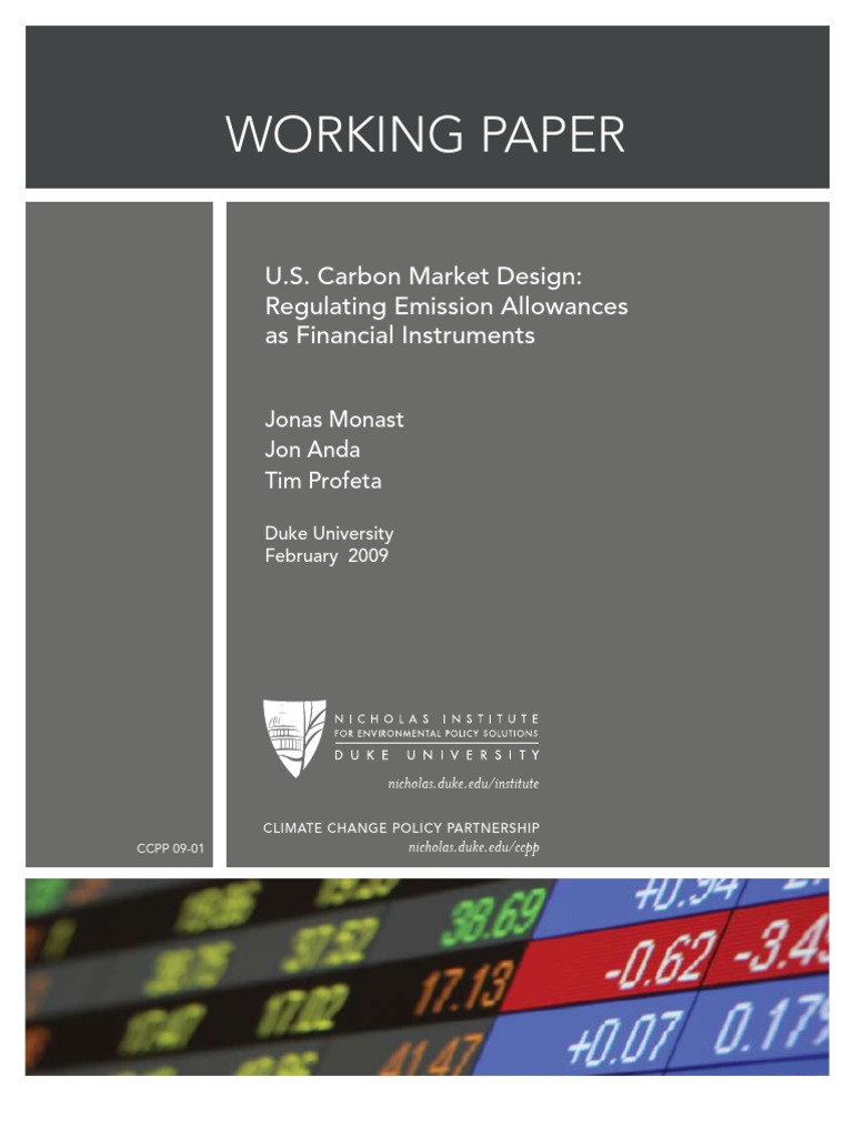 Plugin-Carbon Market Primer | PDF | Emissions Trading | Commodity ...