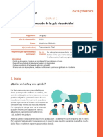 Guía 1 Clase 1 Lenguaje II Medio PDF