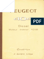 Peugeot 404 Diesel Moteur Indenor XD 88 - OCR