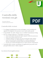 Controllo Delle Versioni Con Git: Alessandro Pellegrini A.pellegrini@ing - Uniroma2.it