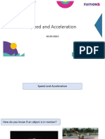 Speed and Acceleration PDF