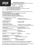 q3 Science SUMMATIVE NO.3