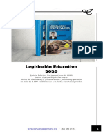 LIBRO - LEGISLACIÓN EDUCATIVA - 2020 V Edición PDF