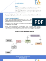 Business Analysis Course Curriculum Overview