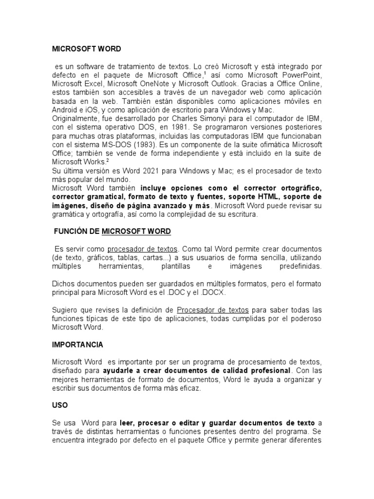 Curso de Ofimática: Microsoft Word | PDF | Microsoft Word | Microsoft ...
