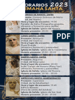 Horarios Semana Santa 2023 PDF