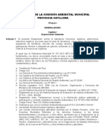 Reglamento de la Comisión Ambiental Municipal de Caylloma