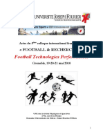 Actes Football Recherches PDF