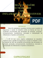 Segurança com inflamáveis e combustíveis NR20