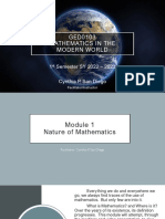 1 Nature of Mathematics