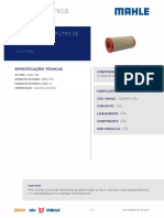 Ficha Tecnica Filtro Mahle LX 1093 PDF