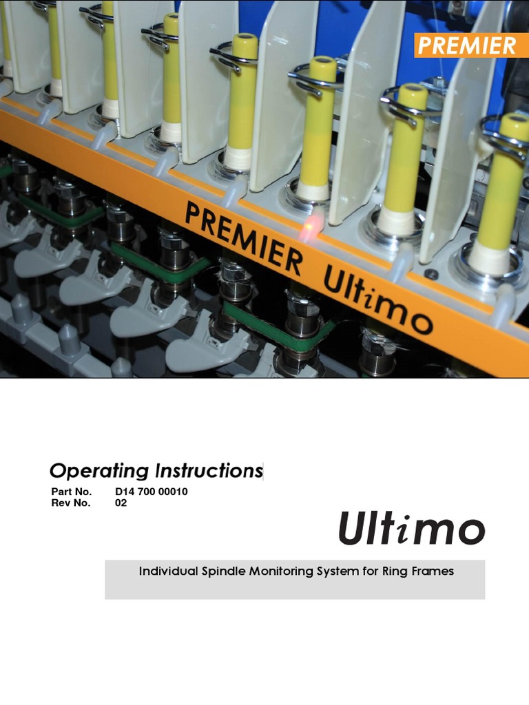 Premier Ultimo Spindle Monitoring System | PDF