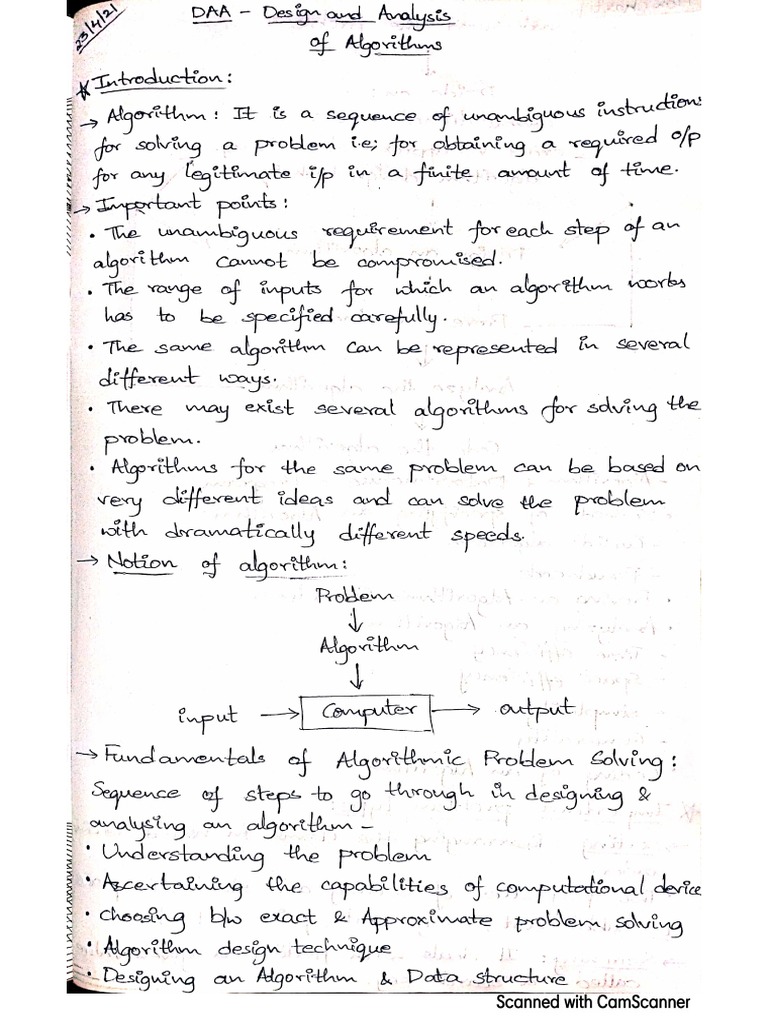 DAA Notes PDF | PDF