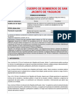 Cuerpo de Bomberos de San Jacinto de Yaguachi: Términos de Referencia