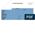 Accrual Write-Off Report