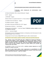 Documentos exigidos para posse de servidores em Goiânia