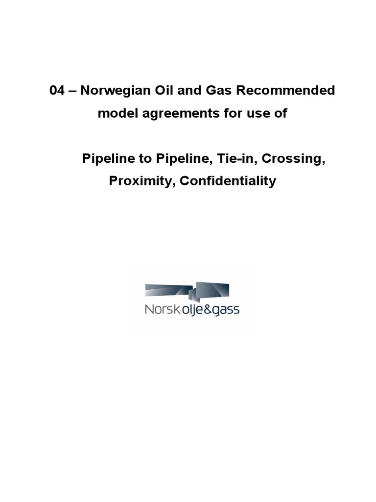 04 Guidelines For Use of Standard Tie in Agreements