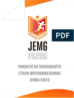 Projeto de Sediamento Etapa Microrregional JEMG 2023