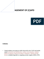 4.management of (C) Apd