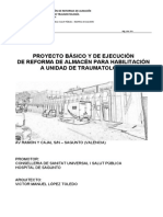 DOC20200817103439Proyecto Basico y de Ejecucion Traumatologia Hospital Sagunto PDF