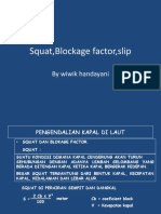 Squat, Blockage Factor, Slip