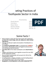 Marketing Practices of Toothpaste Sector in India1