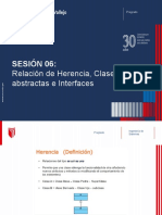 Sesión 06:: Relación de Herencia, Clases Abstractas e Interfaces