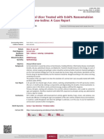 Corneal Ulcer Treated With 0.66% Nanoemulsion Povidone-Iodine: A Case Report