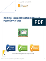 Memoria Principal 4GB DDR3 - Medion Akoya E6239 (MD99016)