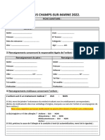 Dossier D'inscription Campus Champs 2022 PDF