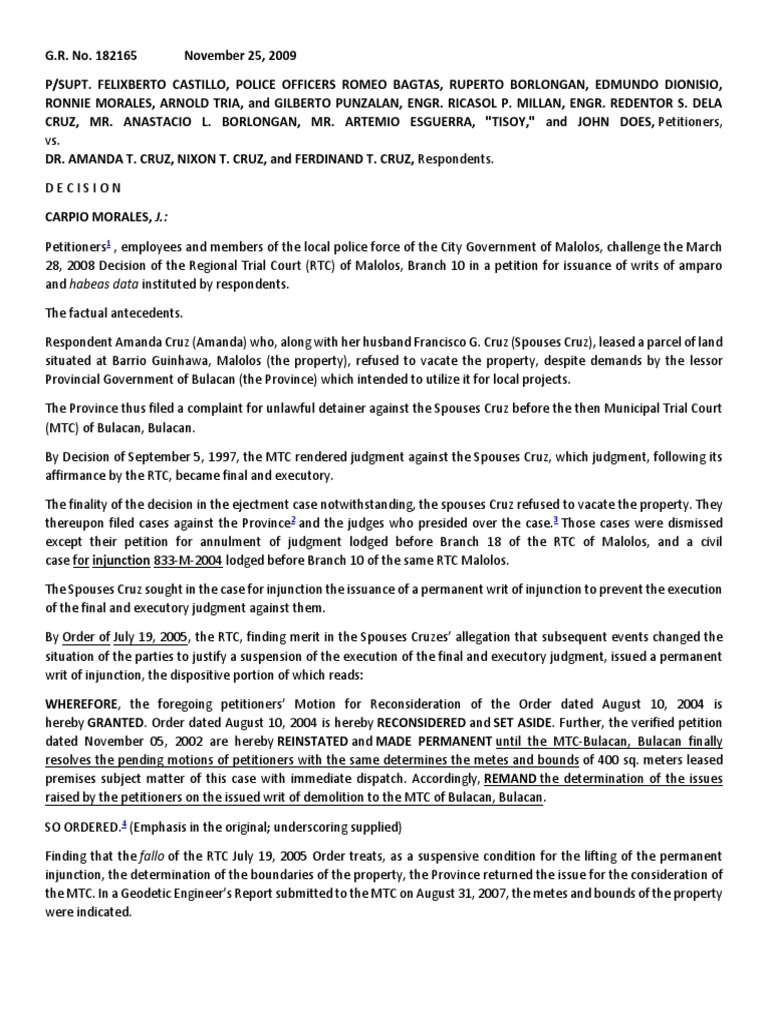 Writ of habeas data cases pdf